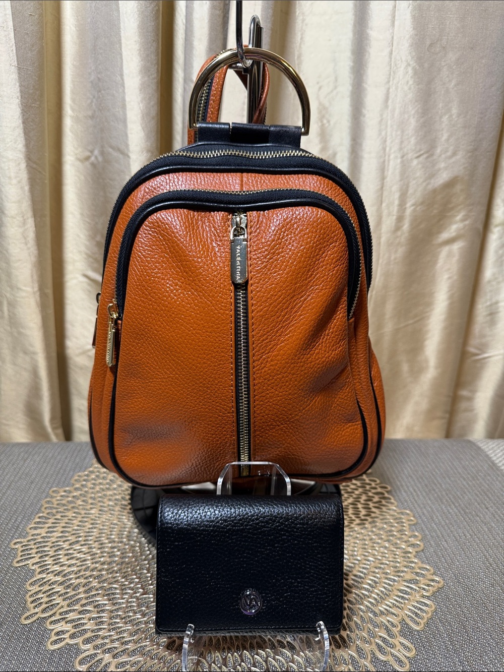 Valentina Italian Leather Backpack & Wallet